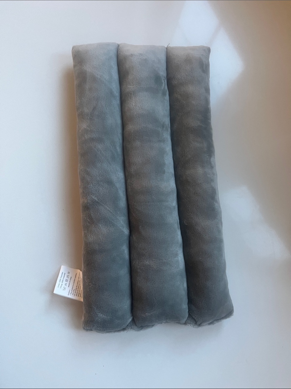 NWOT plush grey surgical port pillow